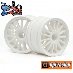 WR8 TARMAC WHEEL WHITE (2.2"/57X35MM/2PCS)