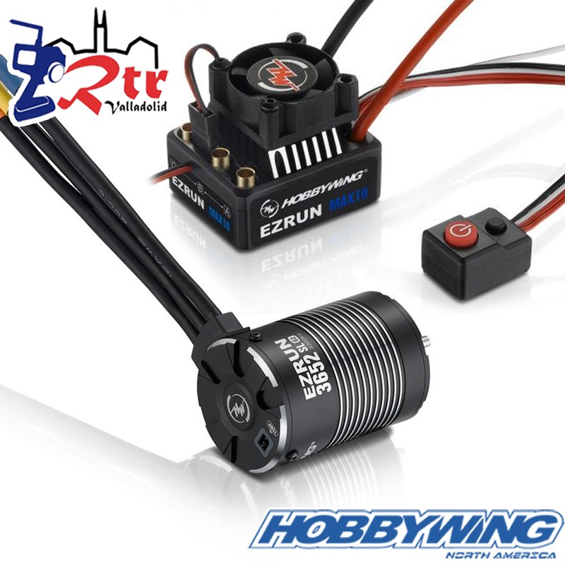 Hobbywing Ezrun MAX10 3652SL Combo 4000kV Sin Sensores