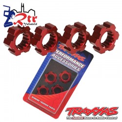 Tuercas Traxxas Hexagonales Rojos 4 Und tra7756R