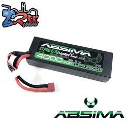 Batería Absima Lipo 4000 Mah Greenhorn Vol.2 LOW PROFILE 11.1V-40C