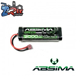 Batería Absima Lipo 2000mah Greenhorn Vol.2 NiMH Stick Pack 7.2V  T-Plug
