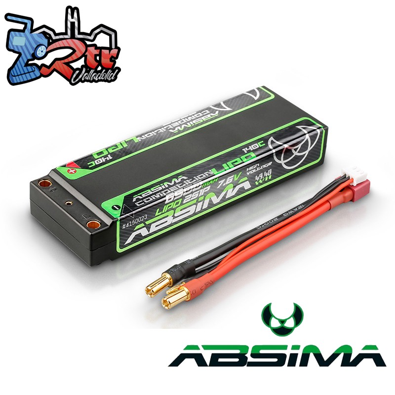 Batería Absima Lipo 6500 Mah Competition HV 140C/2S1P HC 5mm