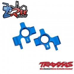Bloques de dirección izquierdo y derecho aluminio azul Traxxas TRA10535-BLUE