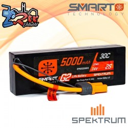 Spektrum SMART G2 LiPo 5000mAh 7.4V 2S 30C Caja Dura IC5
