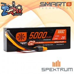Batería Spektrum SMART G2 LiPo 5000mAh 7.4V 2S 100C Caja...