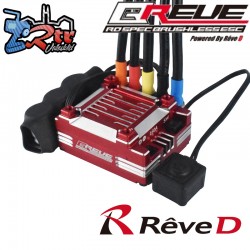 Variador Reve D sensores Drift Spec 160A 2S-3S Li-Po Rojo