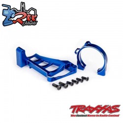 Soporte de motor aluminio 6061-T6 para modelos 6S anodizado azul Traxxas TRA10261-BLUE