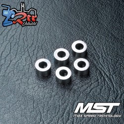 Arandela MST aluminio 3x5,5x3,0mm plata (5 piezas) MST820028S