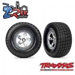 Neumáticos y ruedas, ensamblados, pegados SCT Hoosier 12mm Traxxas TRA10476