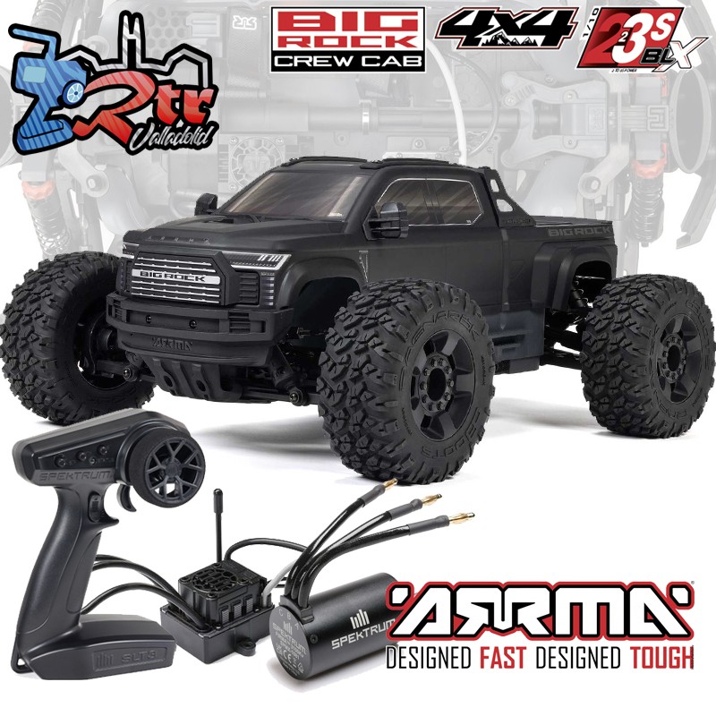 ARRMA Big Rock 1/10 223S DSC 4Wd RTR Brushless Monster Truck Negro