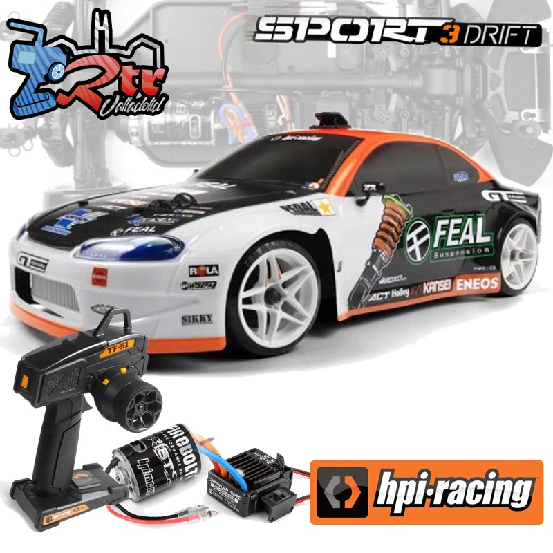 HPI Racing Sport 3 Drift Nissan Silvia S15 Odi Bakchis 1/10 Escobillas