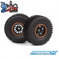 Assembled Wheel & Tyre (Orange-2pcs)