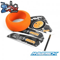 MTX201 Transmitter Wheel Foam & Decals (Orange)