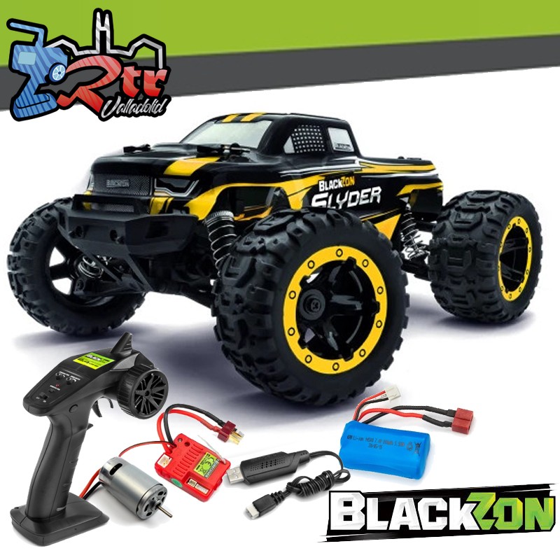 BLACKZON Slyder MT 1-16 4WD Electric Monster Truck - Yellow