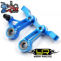 Juego de dirección de aluminio para Tamiya XV-02 Pro XM-01 Pro Yeah Racing