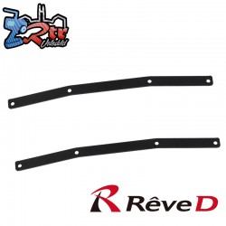 Cubierta lateral de grafito de carbono Reve D RDX (2 piezas) D1-CG-SD1