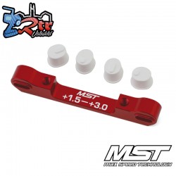 Soporte de suspensión de aluminio ajustable Rojo MST820058R