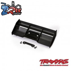 Alerón de carrera de perfil bajo con arandela negro Traxxas TRA9019-BLK
