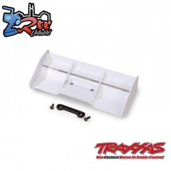 Alerón de carrera de perfil bajo con arandela blanco Traxxas TRA9019-WHT
