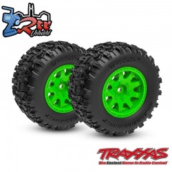 Neumáticos y ruedas, ensamblados Sledgehammer traseras verde Mini Maxx Traxxas TRA10770-GRN