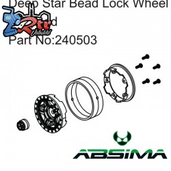 Deep Star Bead Lock Wheel ( 1.2 ) RED