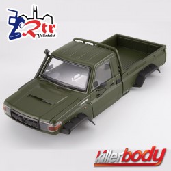 Carrocería KILLERBODY Toyota Land Cruiser LC70 1/10 Para TRX-4 Verde 323MM Carcasa dura