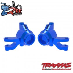Bloques de dirección de aluminio, izquierdo y derecho azul Traxxas TRA10734-BLUE