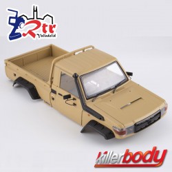 Carrocería KILLERBODY Toyota Land Cruiser LC70 1/10 Para TRX-4 Marron 323MM Carcasa dura