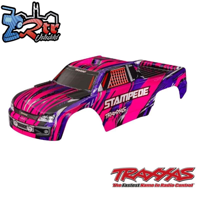 Carrocería TRAXXAS Stampede Rosa sin clip 2WD TRA3620A-PINK