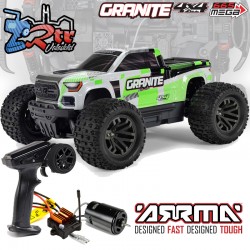 ARRMA Granite 1/10 Mega 665 4Wd RTR Escobillas Monster...