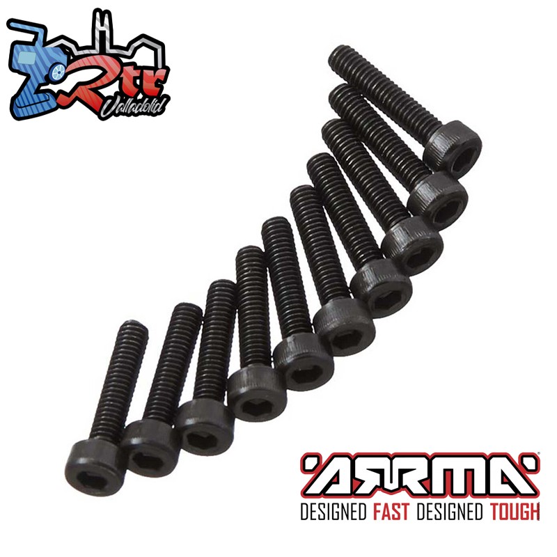 Tornillo hexagonal 2.5x12mm 10 unidades Arrma AR702002