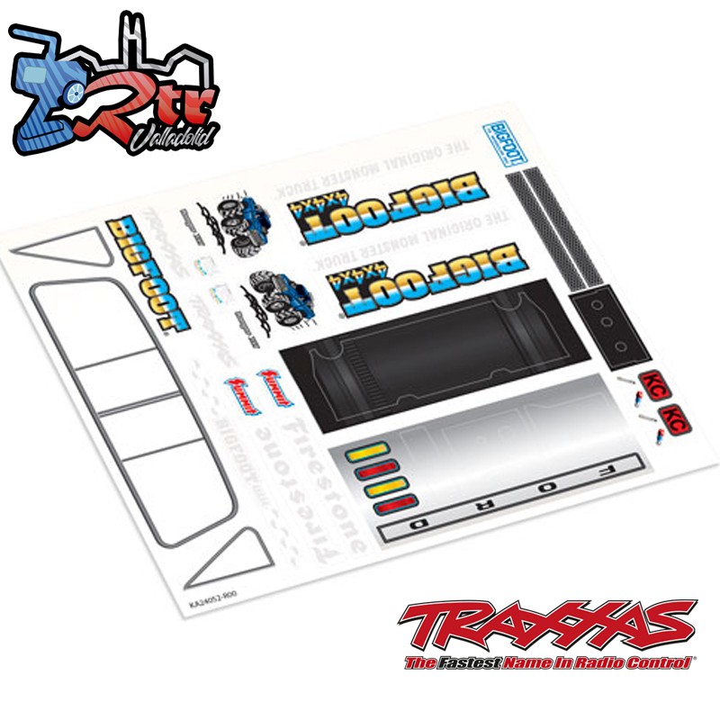 Hoja de calcas, escala 1/18 TRX-4MT™ Bigfoot® No. 1 Traxxas TRA9844