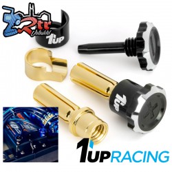 Conectores de bala 4mm ajustables 1Up Negro