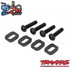 Arandelas, soporte del motor, aluminio opcional Negro TRA7759-BLK