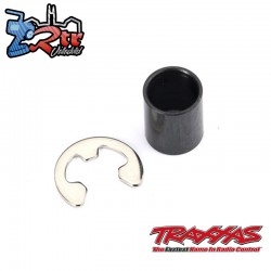 Espaciador, eje del motor acero con clip Traxxas TRA7878X