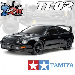 Tamiya Toyota Celica GT-Four ST205 TT-02 1/10 4Wd Kit prepintado negro