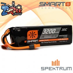 Batería Spektrum SMART LiPo 3200mAh 11.1V 3S 30C IC3