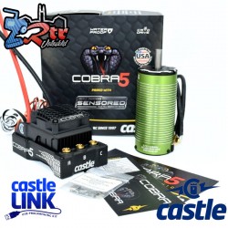 Castle COBRA 5 Sensored ESC 3-8S 33.6V 20A Bec con motor 1721-1260KV Sensored
