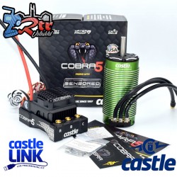 Castle COBRA 5 Sensored ESC 3-8S 33.6V 20A Bec con motor 2028-1100KV Sensored