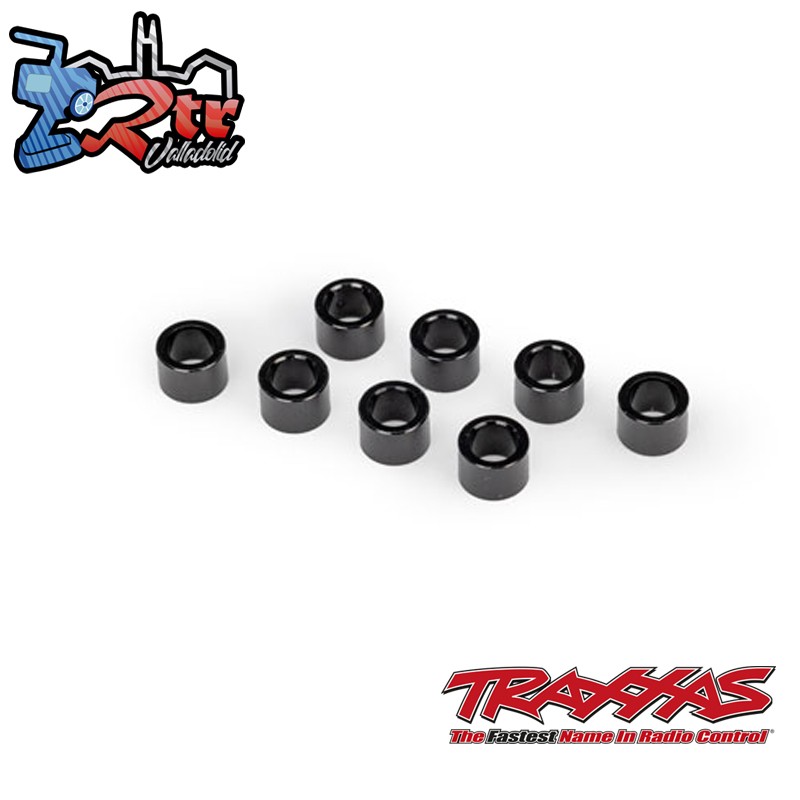 Espaciador, tapa de amortiguador, aluminio 6061-T6 negra Traxxas TRA7888