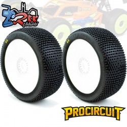 Ruedas Procircuit Claymore V2 Buggy S2 Suave en llanta Blanca