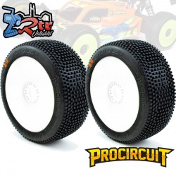 Ruedas Procircuit Hot Dice V2 Buggy S2 Media en llanta Blanca