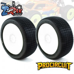 Ruedas Procircuit Addictive V2 Buggy S1 Super Suave en llanta blanca
