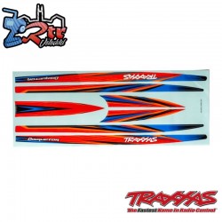Juego de pegatinas para casco Naranja Disruptor Traxxas TRA10698-ORNG
