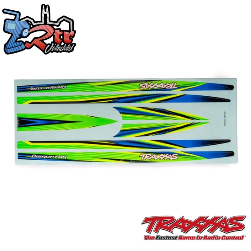 Juego de pegatinas para casco Verde Disruptor Traxxas TRA10698-GRN