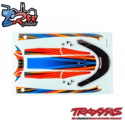 Juego de pegatinas para escotilla Naranja Disruptor Traxxas TRA10699-ORNG