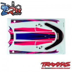 Juego de pegatinas para escotilla Rosa Disruptor Traxxas TRA10699-PINK