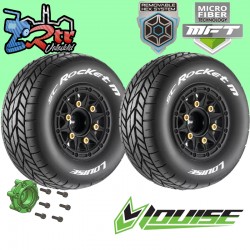 Ruedas Louise SC 1/10 SC-ROCKET M Pegadas Rellenas 12, 14 y 17 mm Hexágono Removible LR-T3228SB