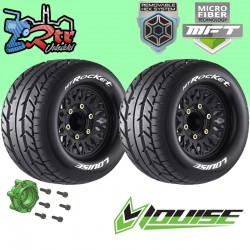 Ruedas Louise Monster 1/10 MT-ROCKET Pegadas Rellenas 12, 14 y 17 mm Hexágono Removible LR-T3201SX
