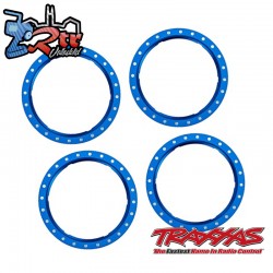 Anillos de llantas de aluminio Pro Scale Azul 4 Unidades Traxxas TRA10276-BLUE